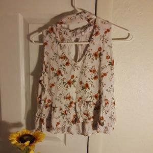 Floral crop top